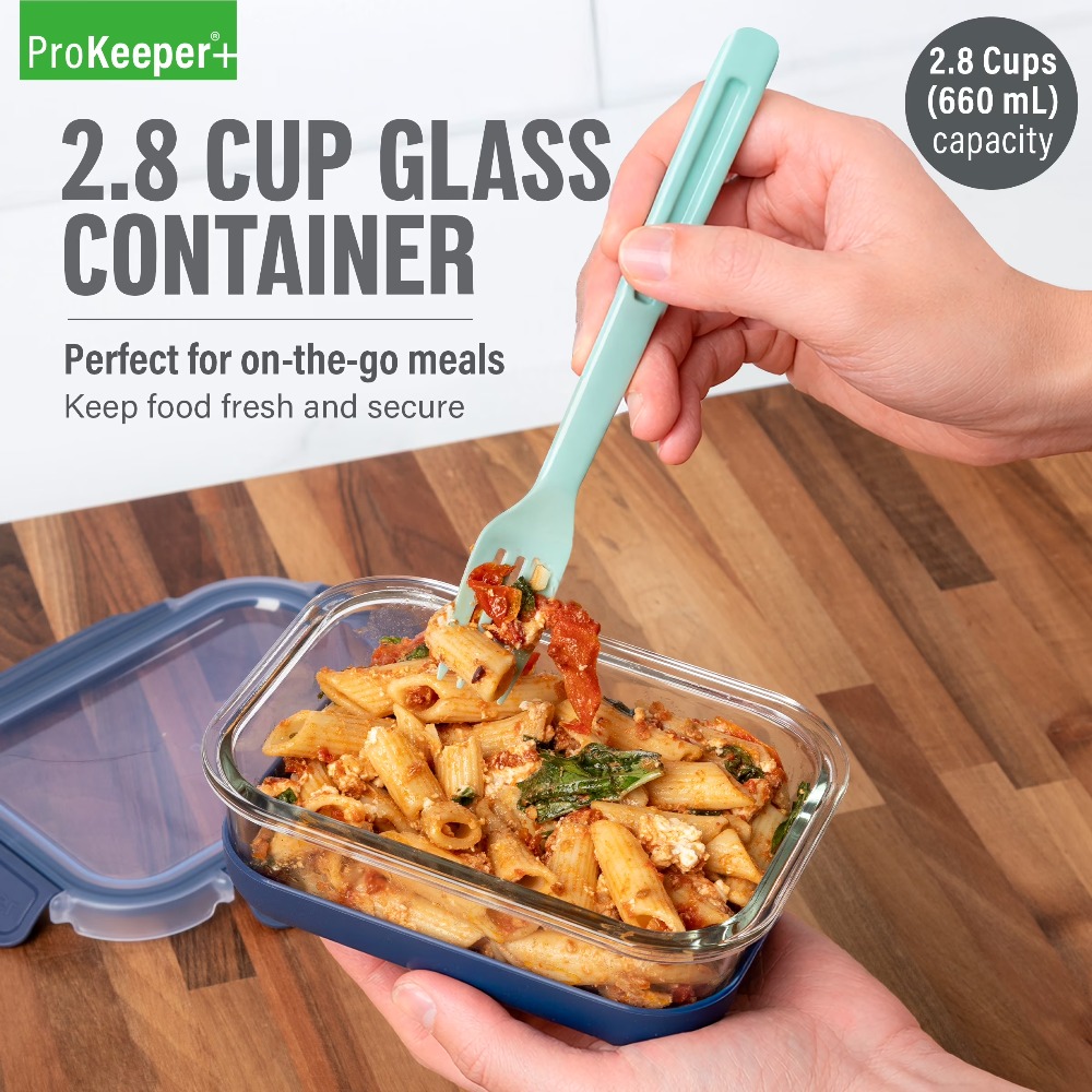 Food Storage Containers Glass - 2.8 Cup Glass Food Storage Container