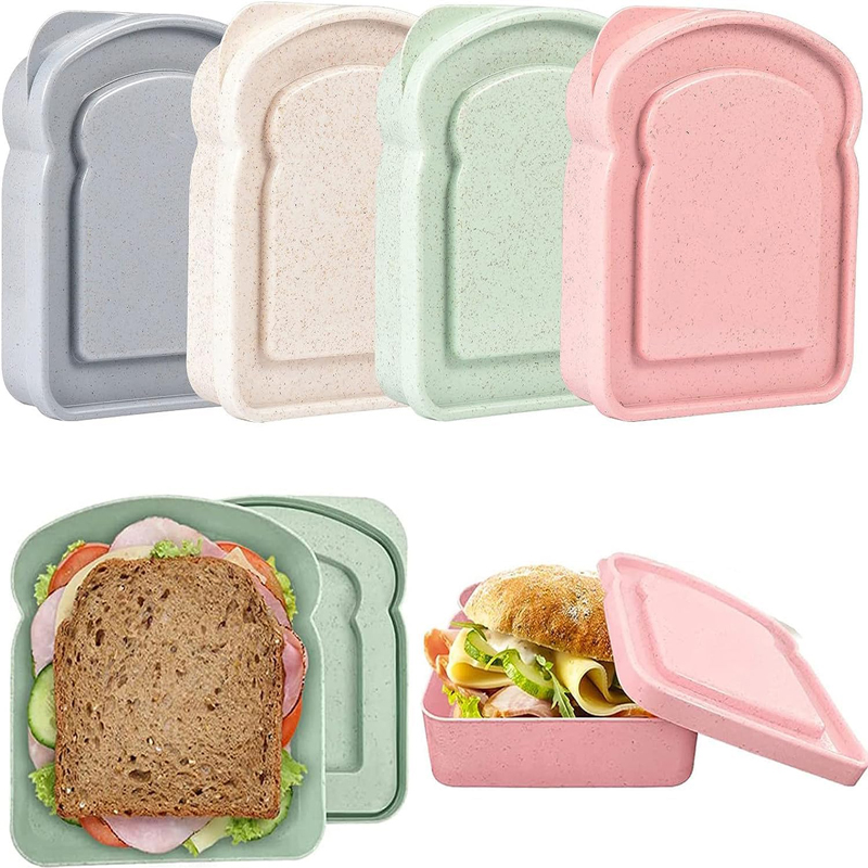 Food Storage Quart - Sandwich Containers Lunch Box Toast Storage