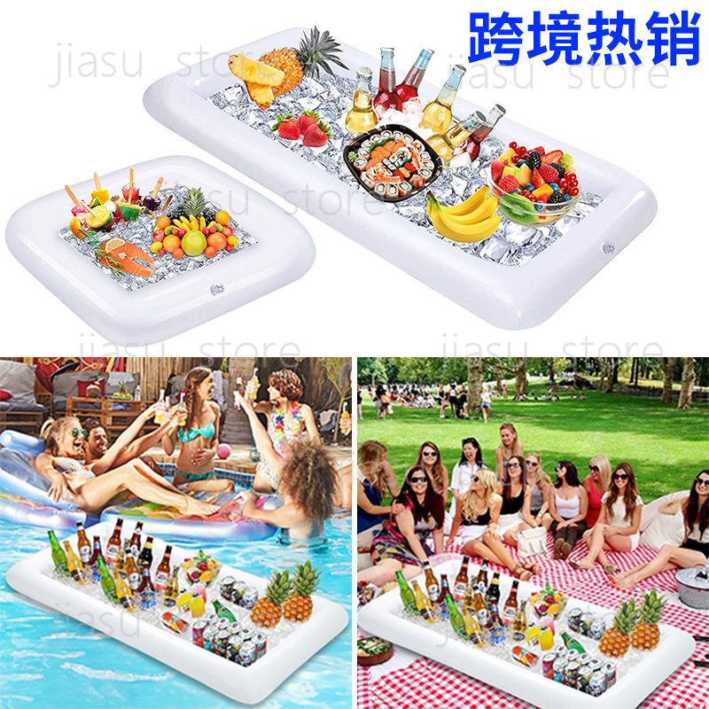 Food Storage In Cooler - Multifunctional Inflatable Floating Ice Cooler Tray