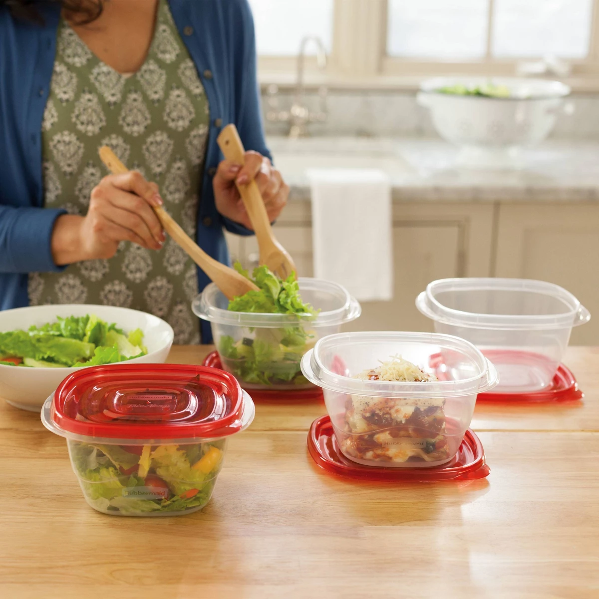 Food Storage Safe - 4pk 5.2c TakeAlongs Deep Square Food