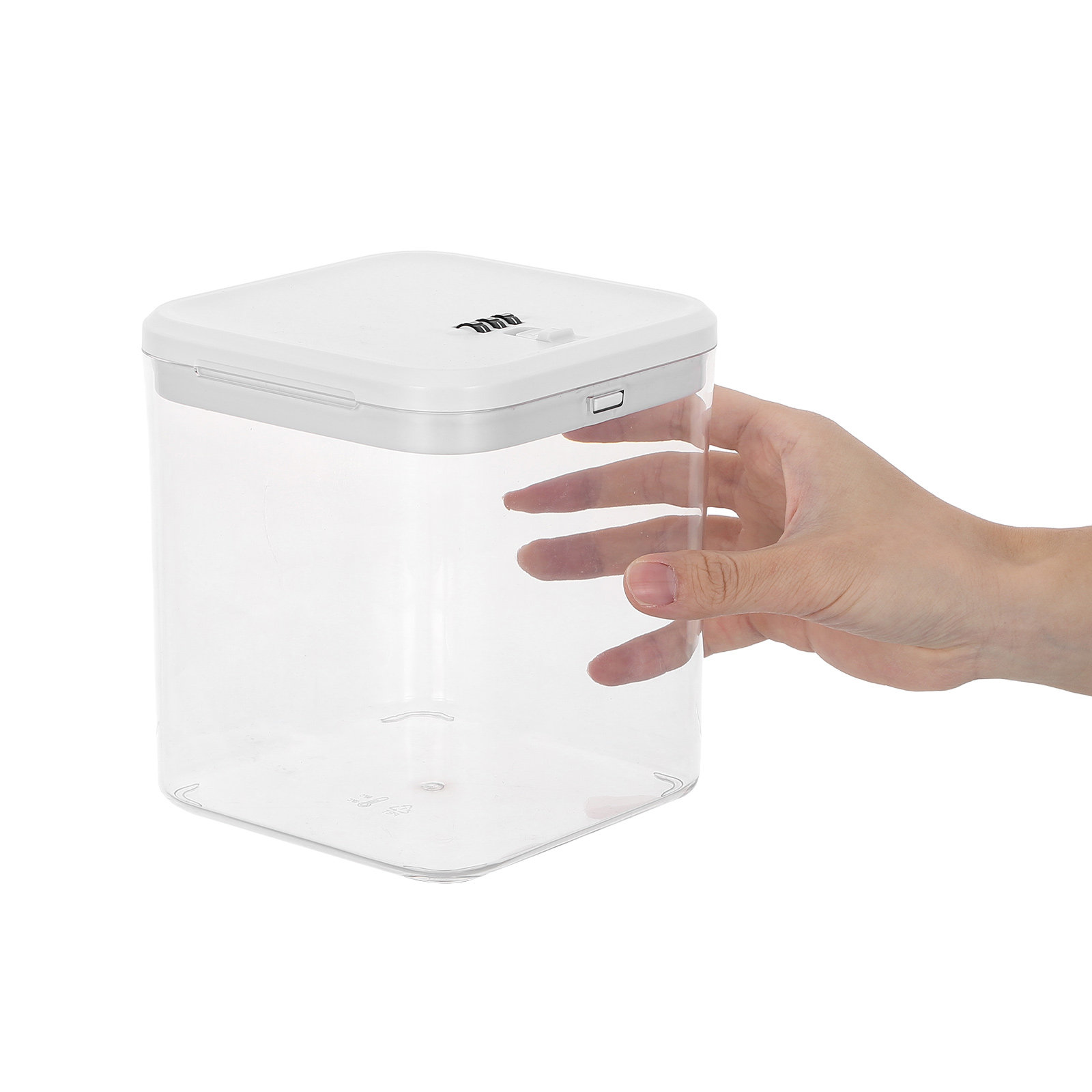 Food Storage Safe - Clear Stackable Lock Box for Fridge
