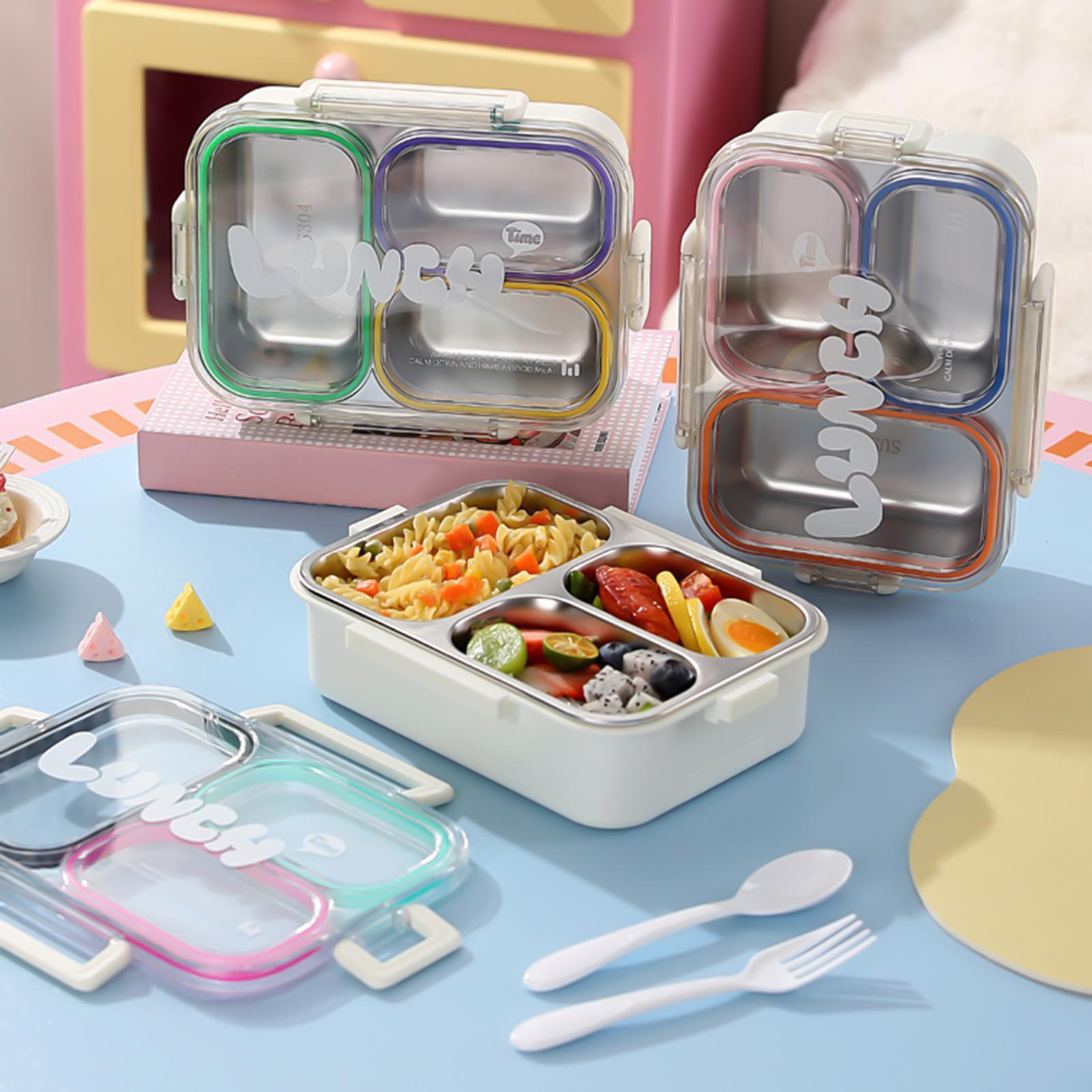 Food Storage Quart - Stainless Steel Lunch Box Divided Leak-proof