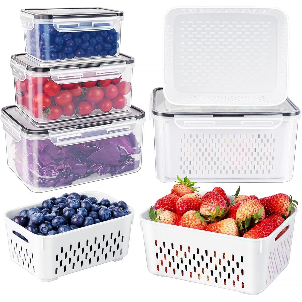 Food Storage Safe - Storage Containers with Removable Color, Airtight