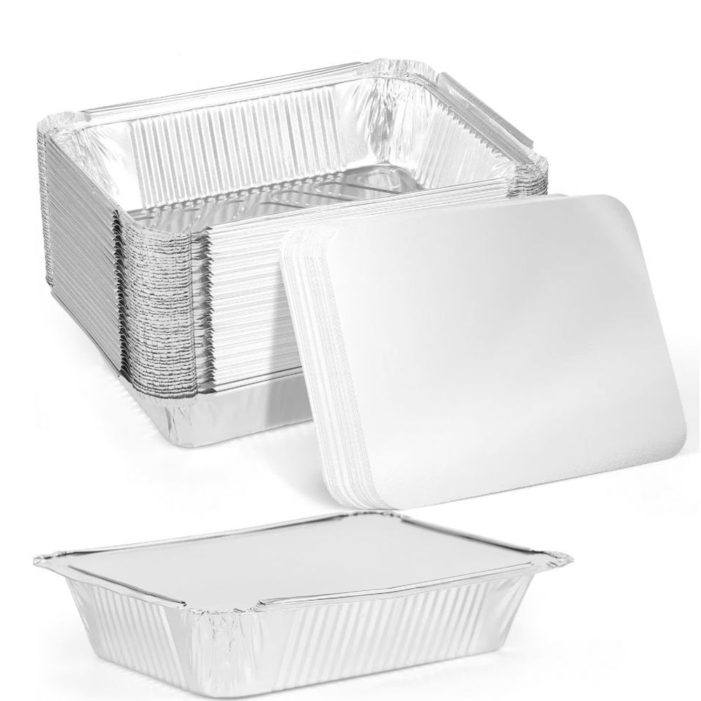 Food Storage Table - 10PCS New With Lids Aluminum Foil