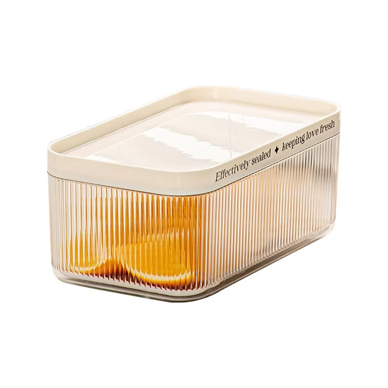 Food Storage Vegetables - Stackable Plastic Rectangle PET Refrigerator Organizer