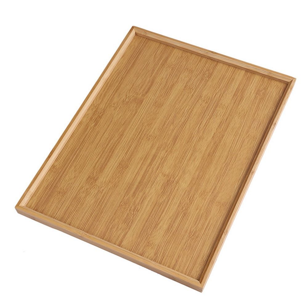 Food Storage Table - Decorate Tray Natural Bamboo Bamboo Wooden