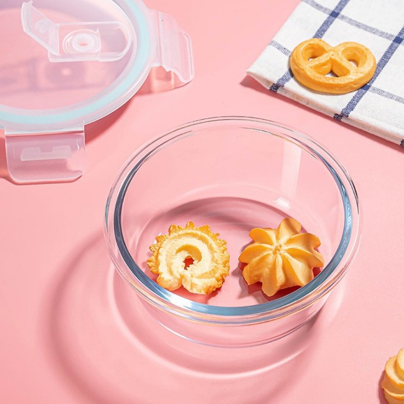 Food Storage Containers Glass - Home Kitchen Minimalist Glass Lunch Box