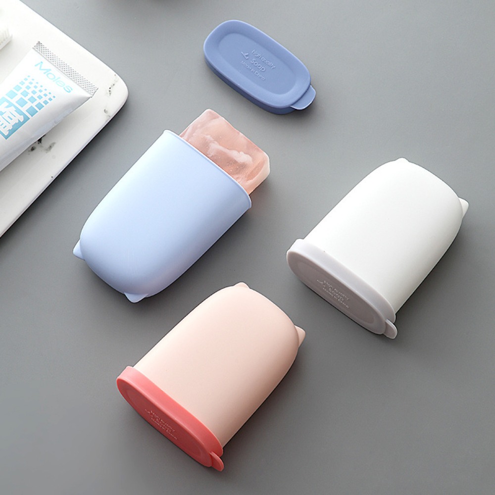 Food Storage Organiser - Silicone Portable Soap Dish Waterproof Case