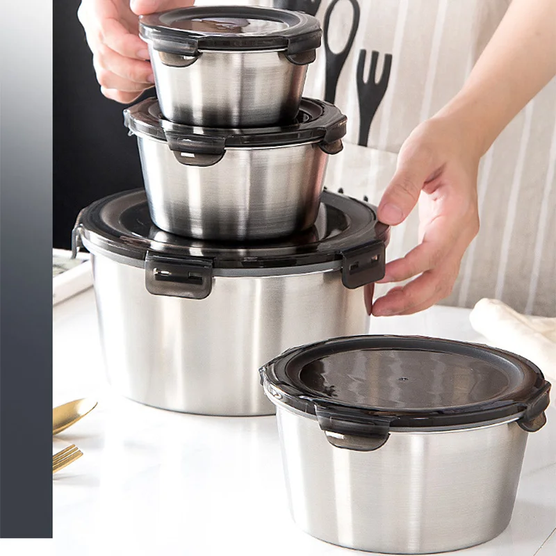 Food Storage Quart - 304 Stainless Steel Bento Lunch Box