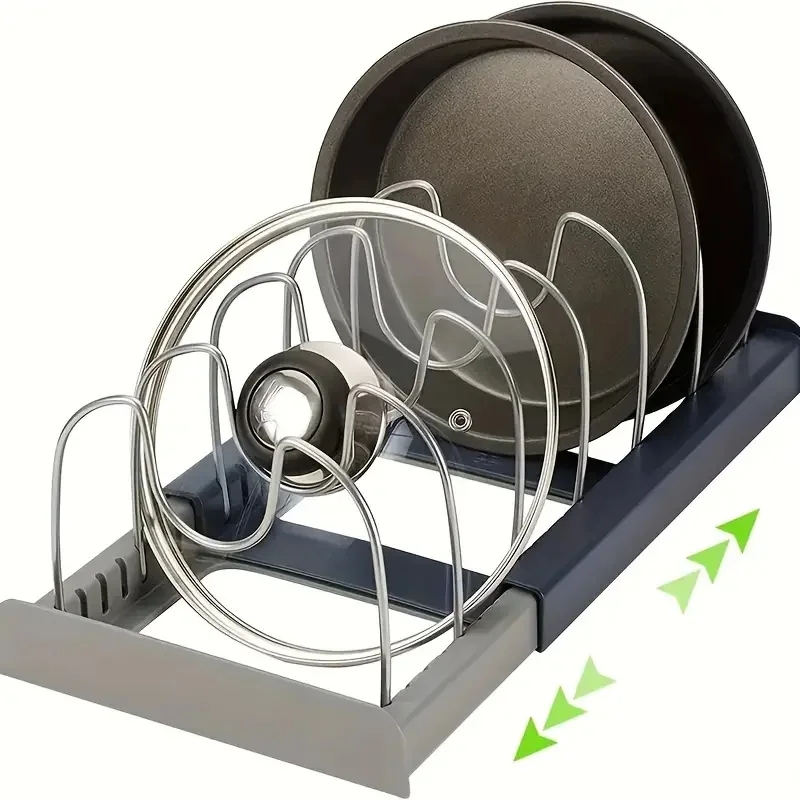 Food Storage Organiser - Expandable Stainless Steel Storage Rack Kitchen