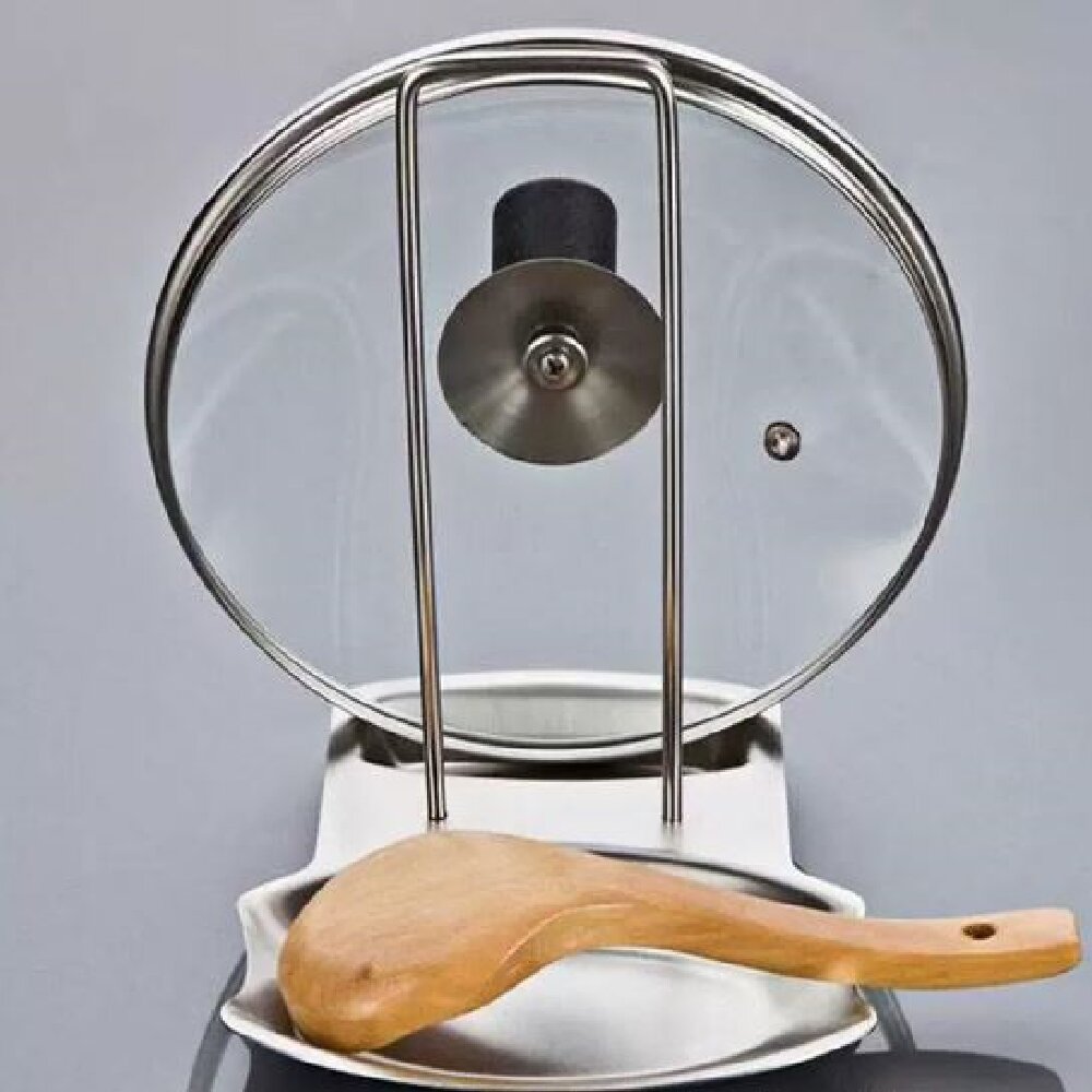 Food Storage Organiser - Stainless Steel Pot Lid Holder Kitchen