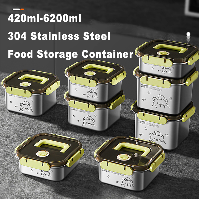 Food Storage Safe - COOKER KING 420ml-6200ml Large Capacity Stainless