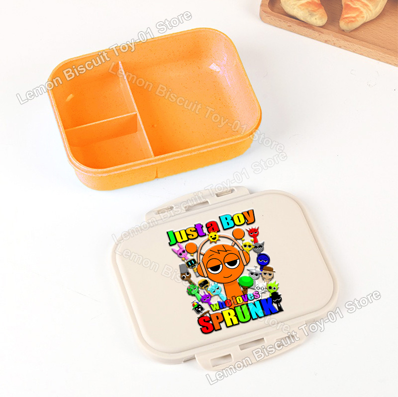 Food Storage Safe - Sprunkis Series Portable Bento Boxes Wheat