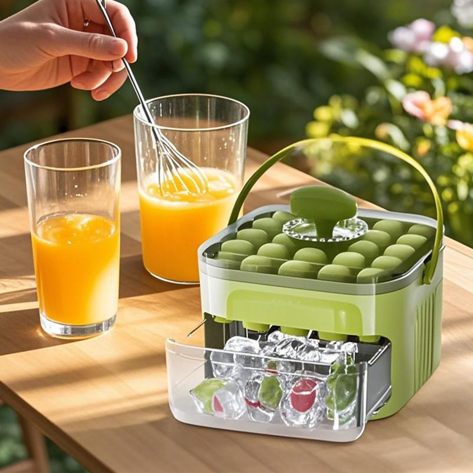 Easy Press Ice Cubes Maker Ice - Food Storage Essentials review and price