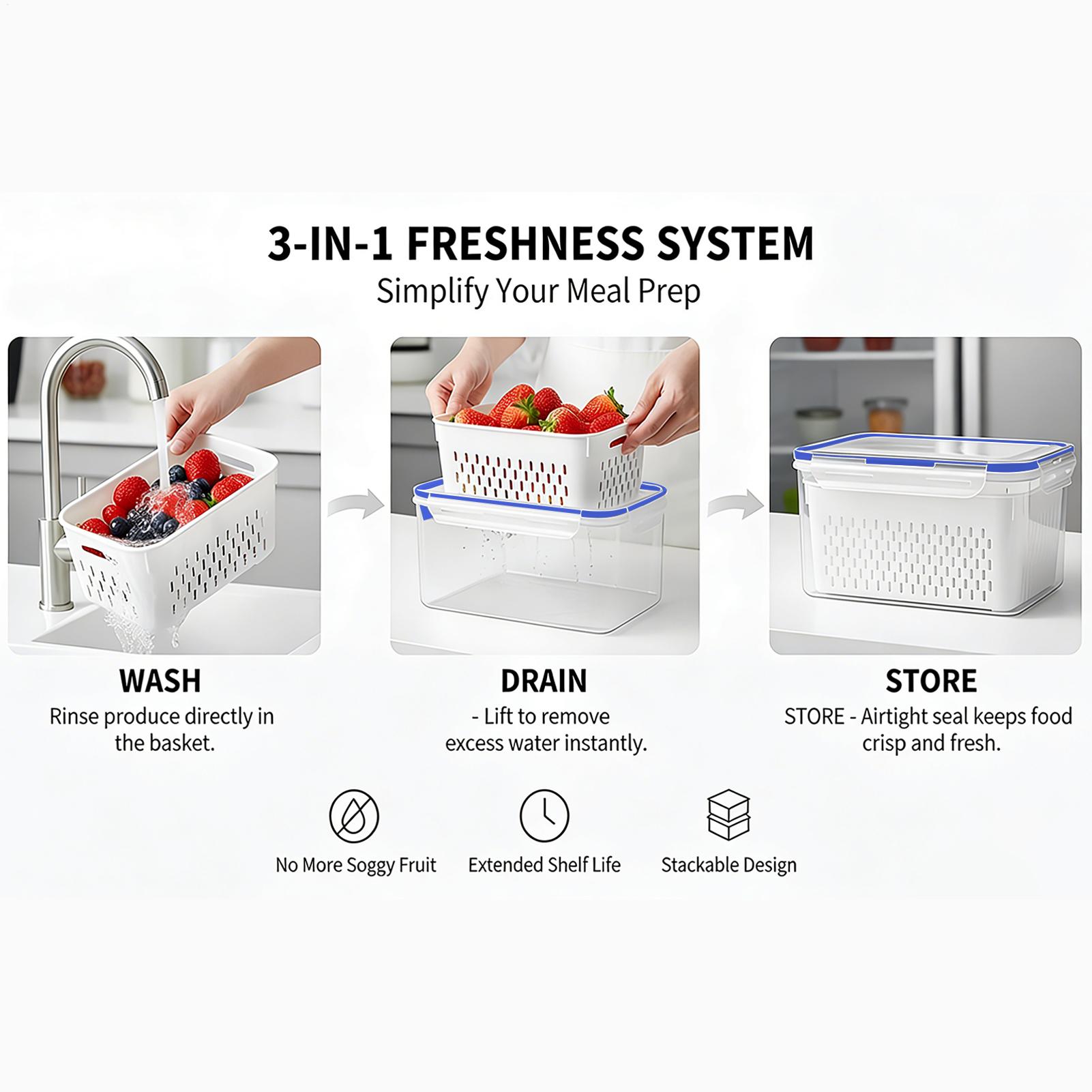 4 In 1 Food Storage Container  - Food Storage Vegetables review and price