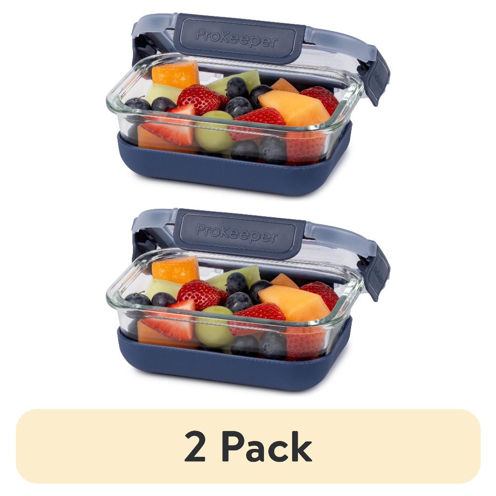 2 Pack 1.6 Cup Glass Food Stor - Food Storage Containers Glass review and price