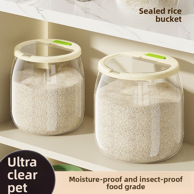 Household Rice Bucket Sealed a - Food Storage Acrylic Containers review and price