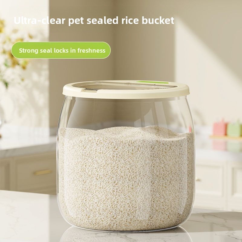 Household Rice Bucket Sealed a - Food Storage Acrylic Containers review and price