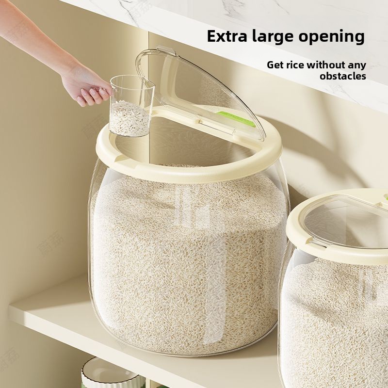 Household Rice Bucket Sealed a - Food Storage Acrylic Containers review and price