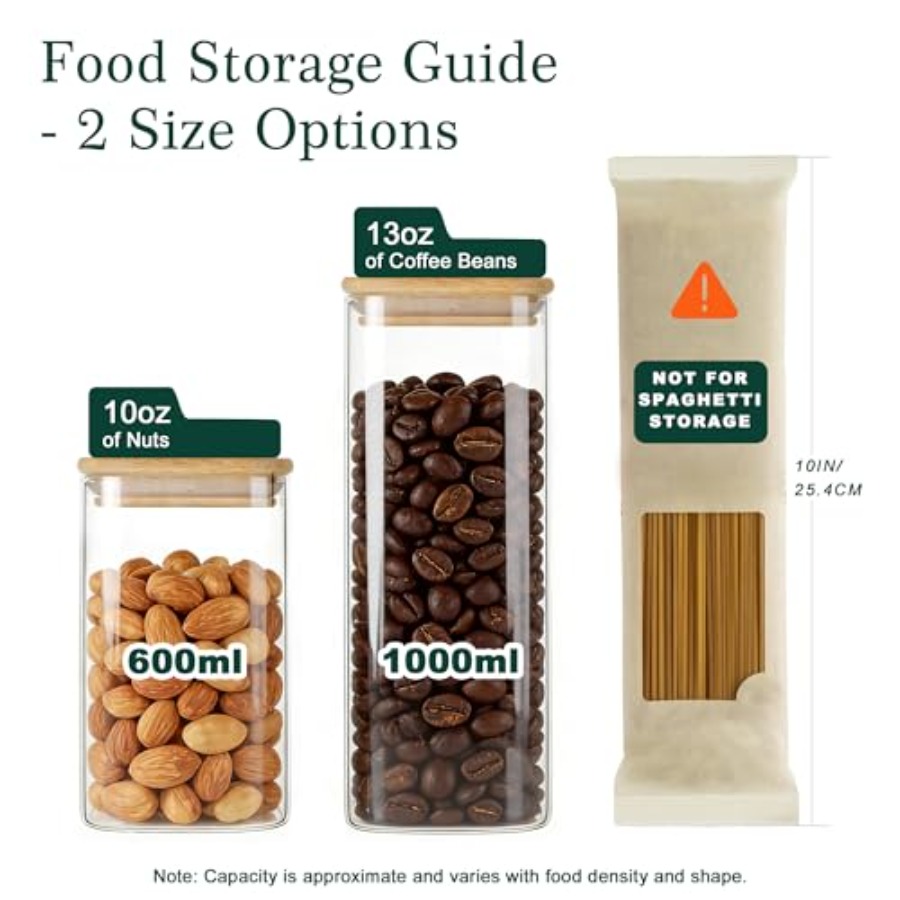 12-Pack Square Glass Storage J - Food Storage Containers Glass review and price