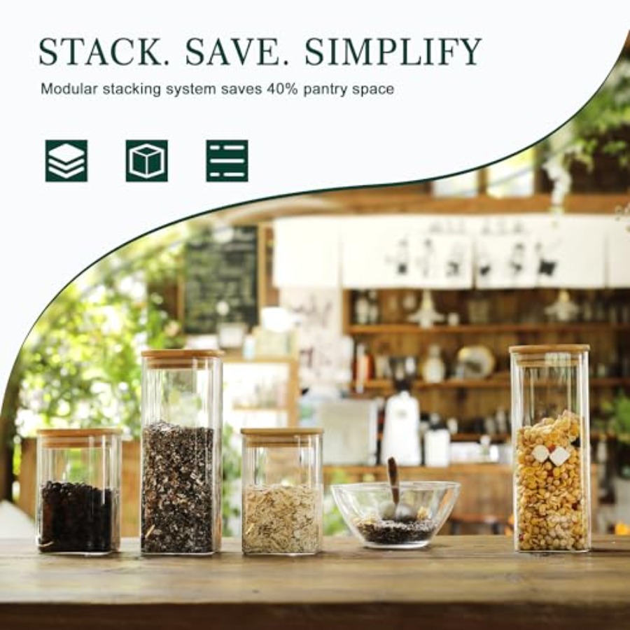 12-Pack Square Glass Storage J - Food Storage Containers Glass review and price