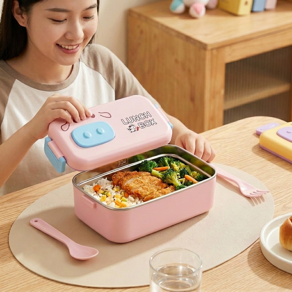 304 Stainless Steel Bento Box  - Food Storage Quart review and price