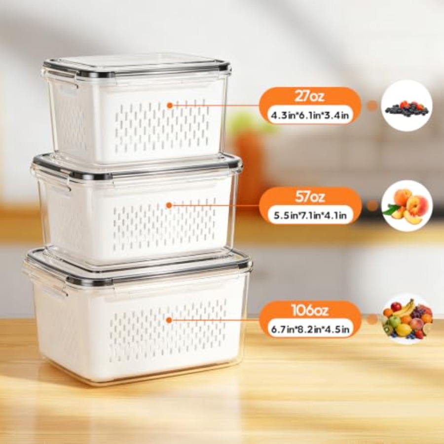 Fruit Storage Containers for F - Food Storage Acrylic Containers review and price