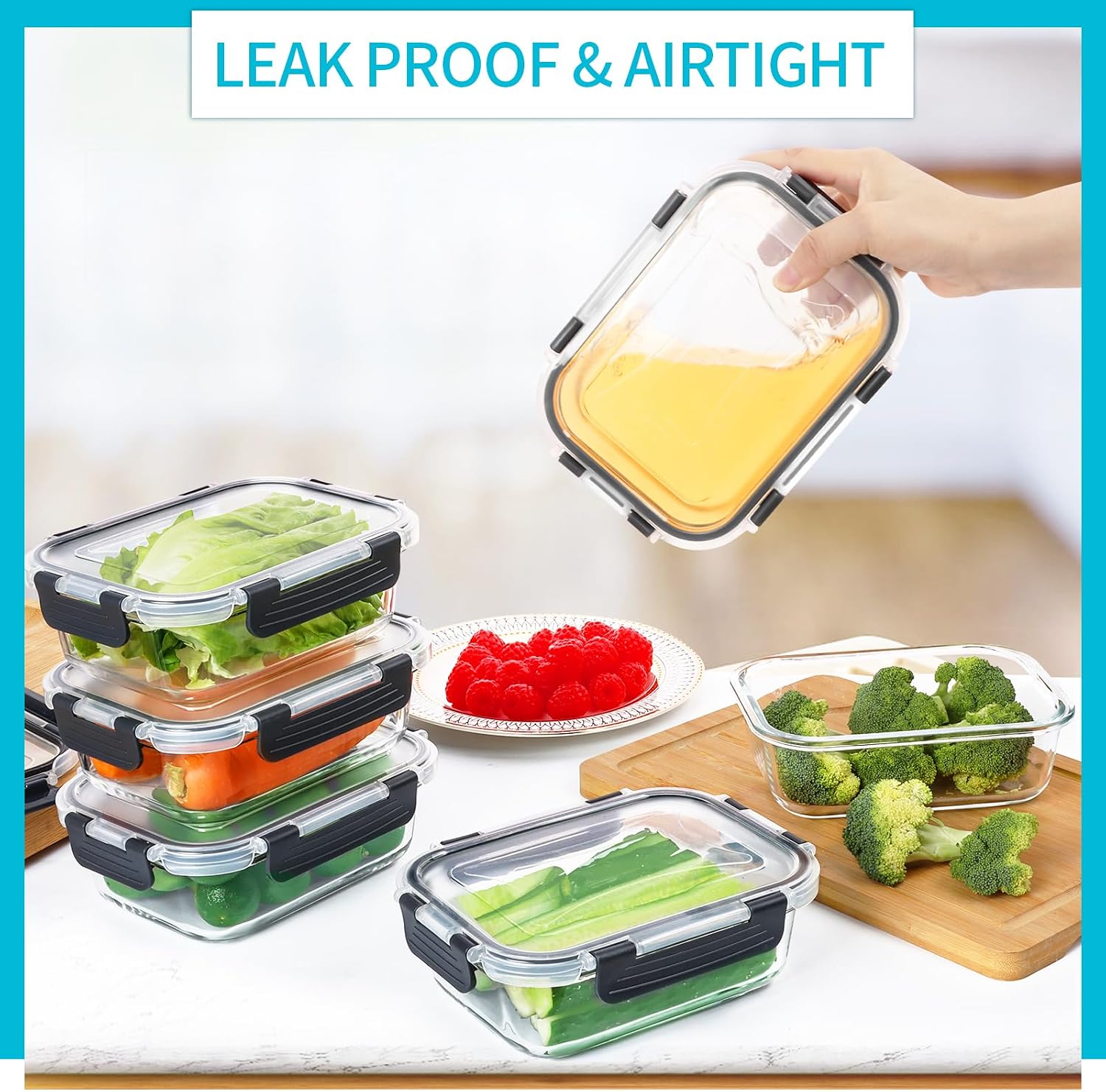 10 Pack Glass Meal Prep Contai - Food Storage Acrylic Containers review and price