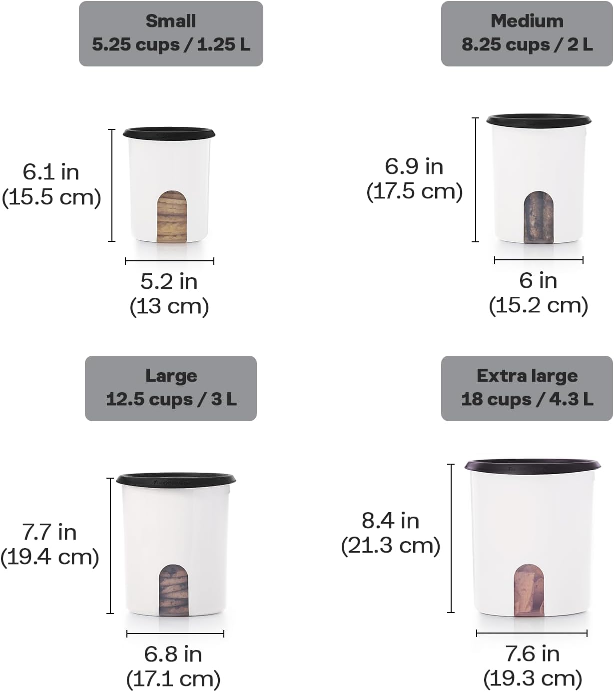 One Touch Reminder Canisters 4 - Food Storage Safe review and price