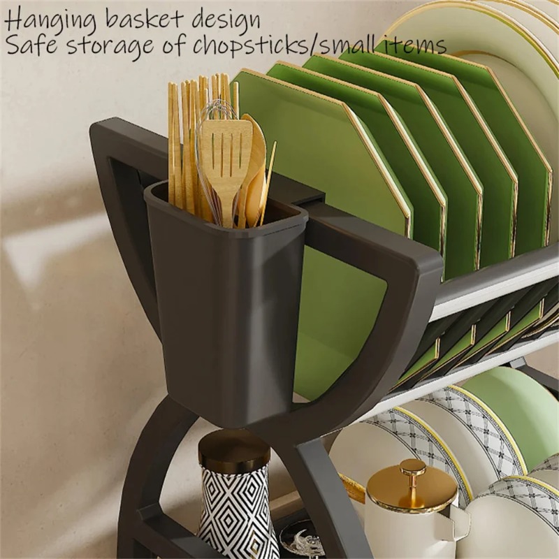 2 Tier Dish Drying Rack Kitche - Food Storage Organiser review and price
