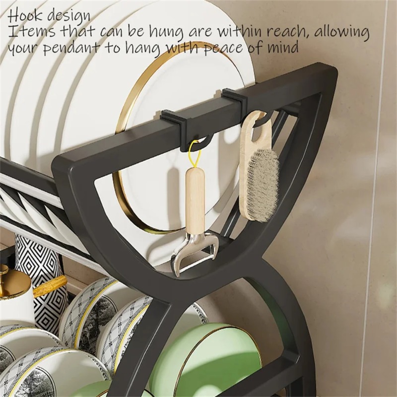 2 Tier Dish Drying Rack Kitche - Food Storage Organiser review and price