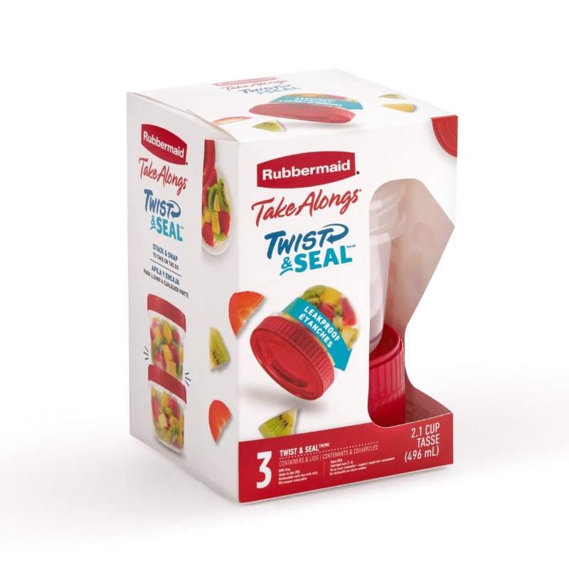 3pc TakeAlongs Twist & Seal 2. - Food Storage Acrylic Containers review and price