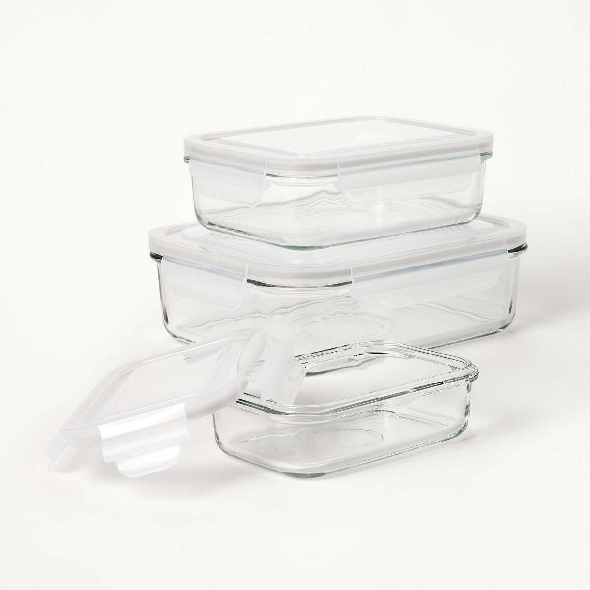 6pc (Set of 3) Glass Food Stor - Food Storage Containers Glass review and price