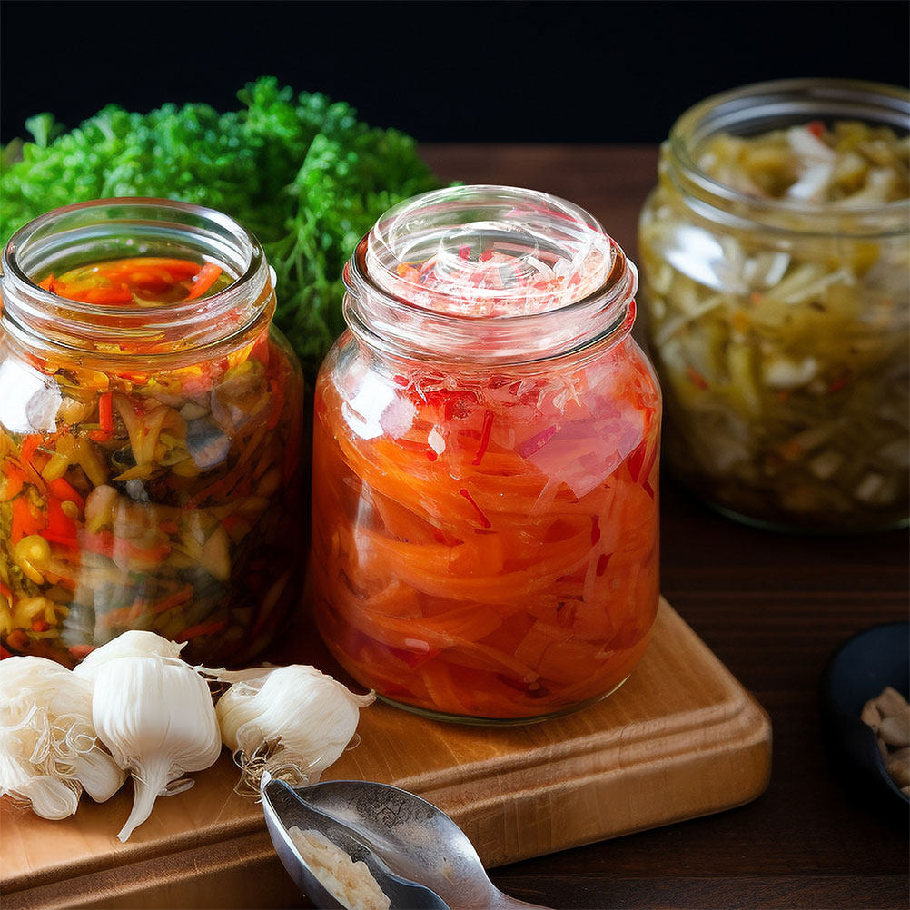 2Pcs Wide Mouth Fermenting Gla - Food Storage Jar Glass review and price
