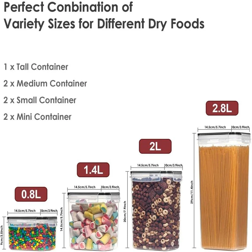 Kitchen 7pcs Food Containers S - Food Storage Acrylic Containers review and price