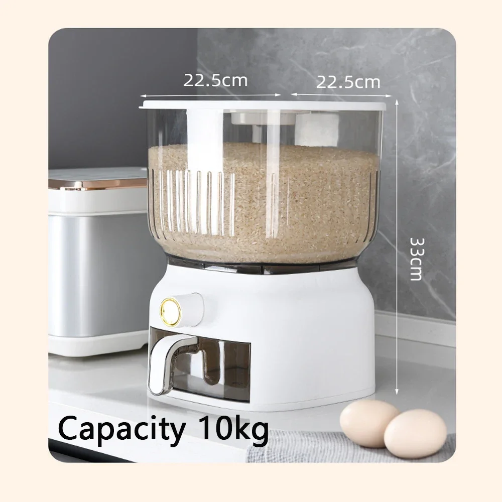 10KG Kitchen Rice Bucket Stora - Food Storage Acrylic Containers review and price