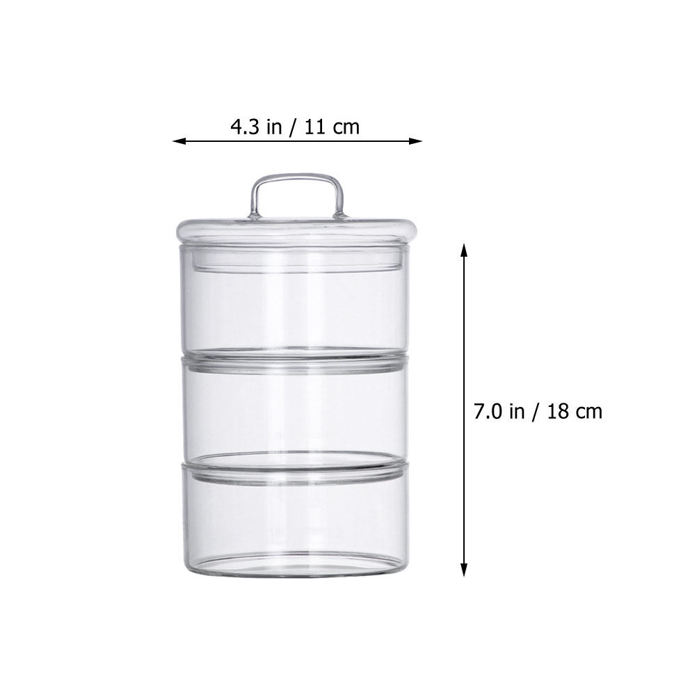 1Set Clear Glass Storage Bowl  - Food Storage Containers Glass review and price