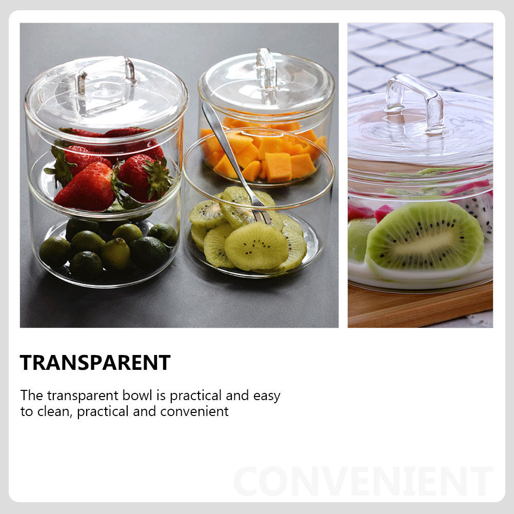 1Set Clear Glass Storage Bowl  - Food Storage Containers Glass review and price