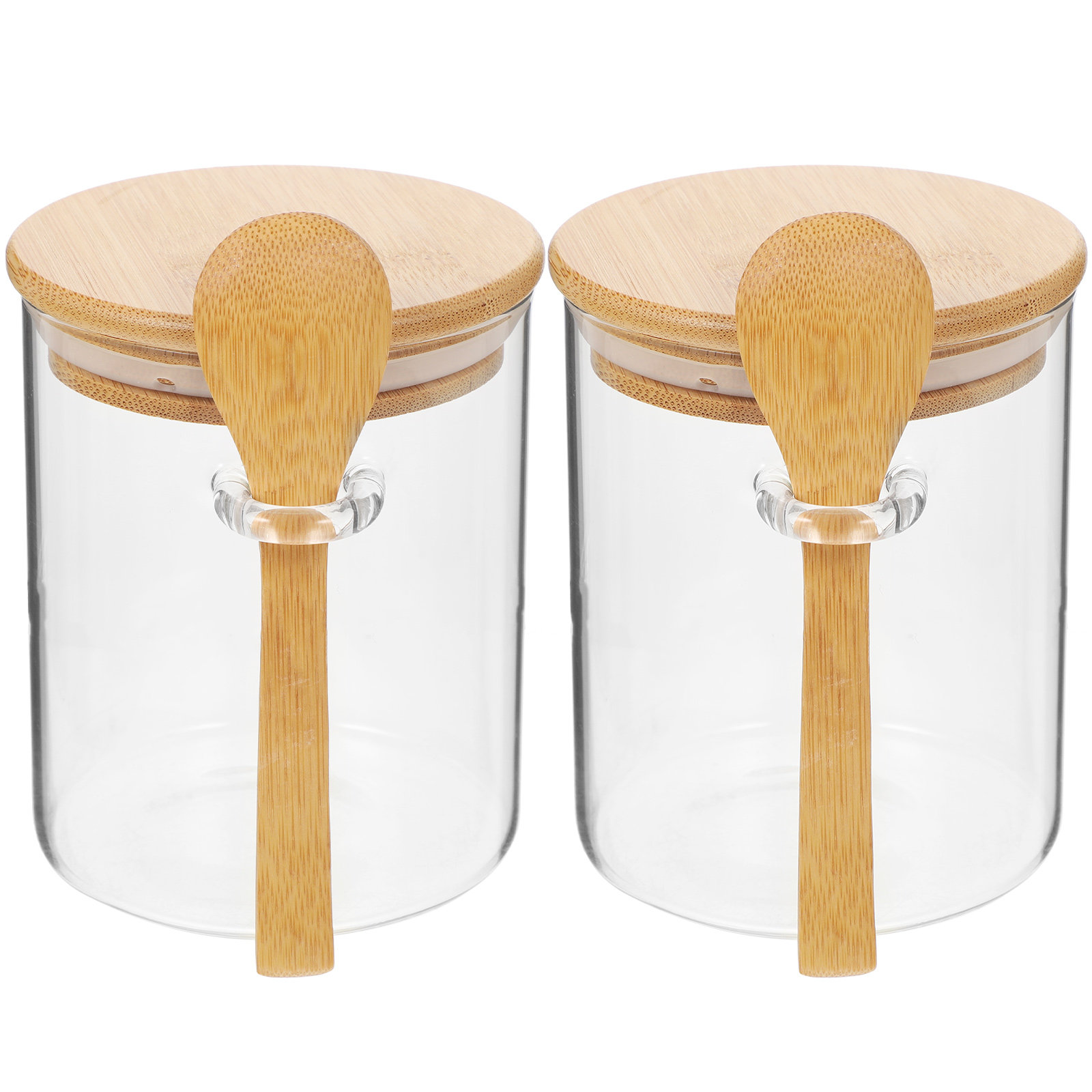 2 Pcs Flour Sugar Storage Cont - Food Storage Containers Glass review and price