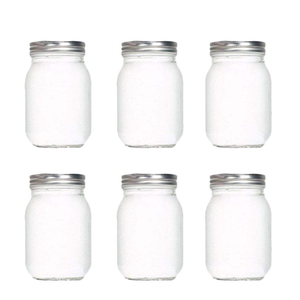 6Pcs Transparent Round Glass J - Food Storage Jar Glass review and price