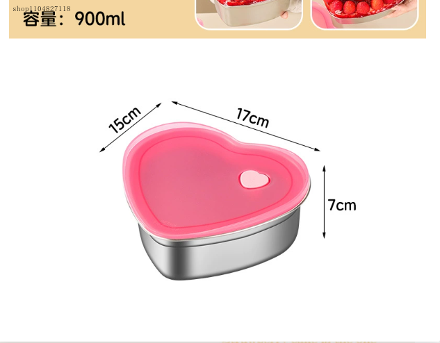 2025new304stainless steel hear - Food Storage Quart review and price