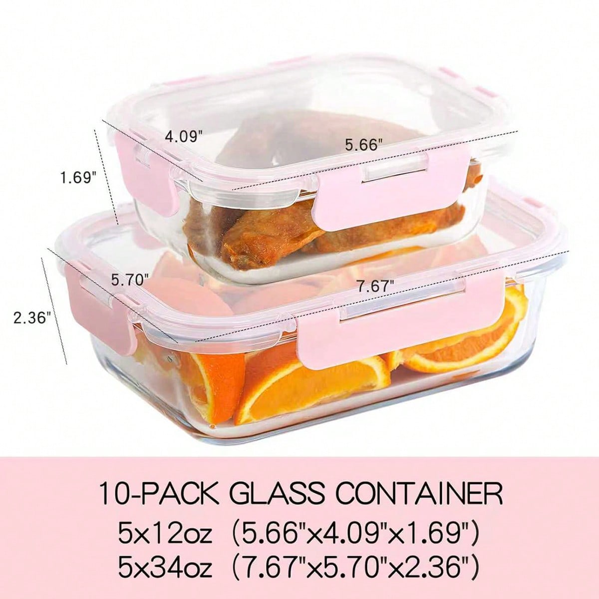 10 Pack Glass Meal Prep Contai - Food Storage Containers Glass review and price