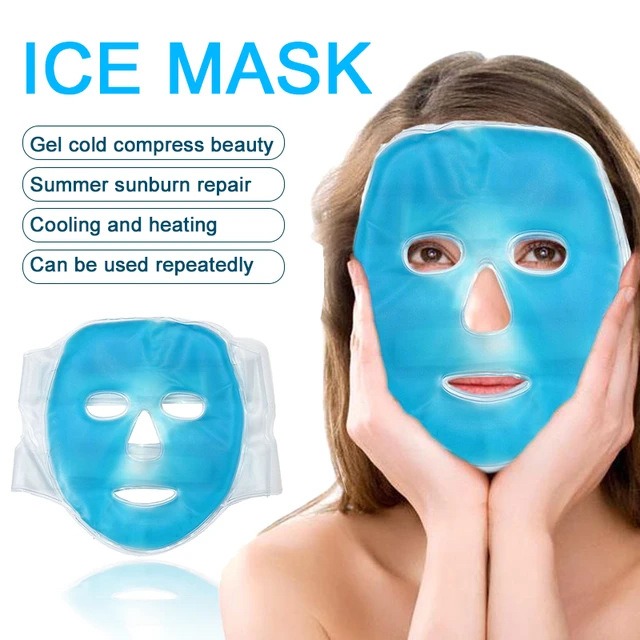 Full Face Massage Ice Mask Hot - Cold Pack Ice Gel review and price