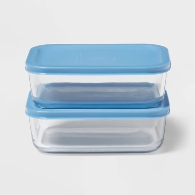 4pc (set of 2) 4c Rectangular  - Food Storage Essentials review and price