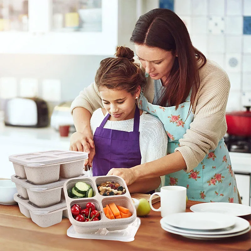 4 Grids Food Storage Box Porta - Food Storage Vegetables review and price