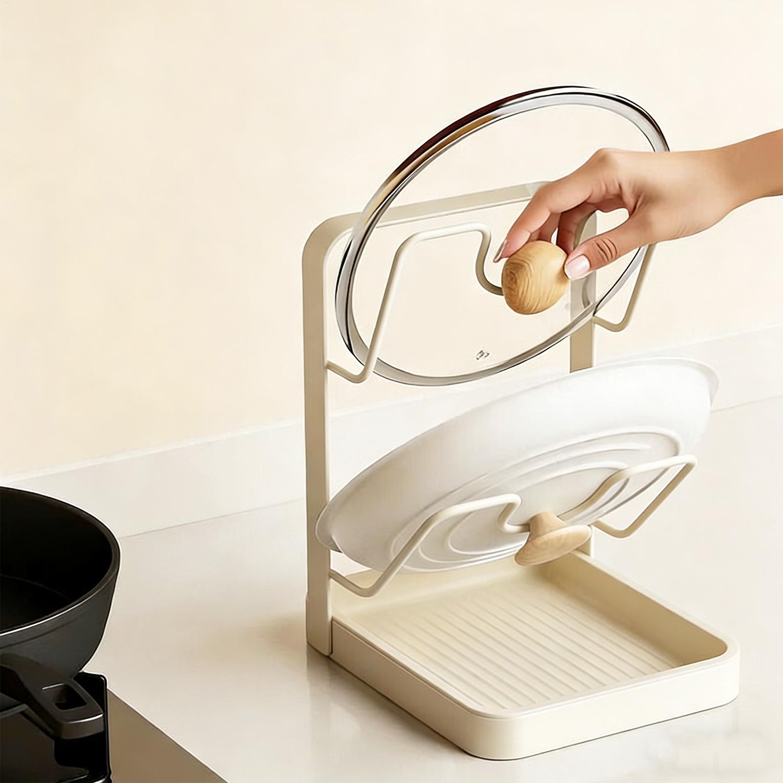 Pot Lid Organizer Anti-Slip Ki - Food Storage Organiser review and price