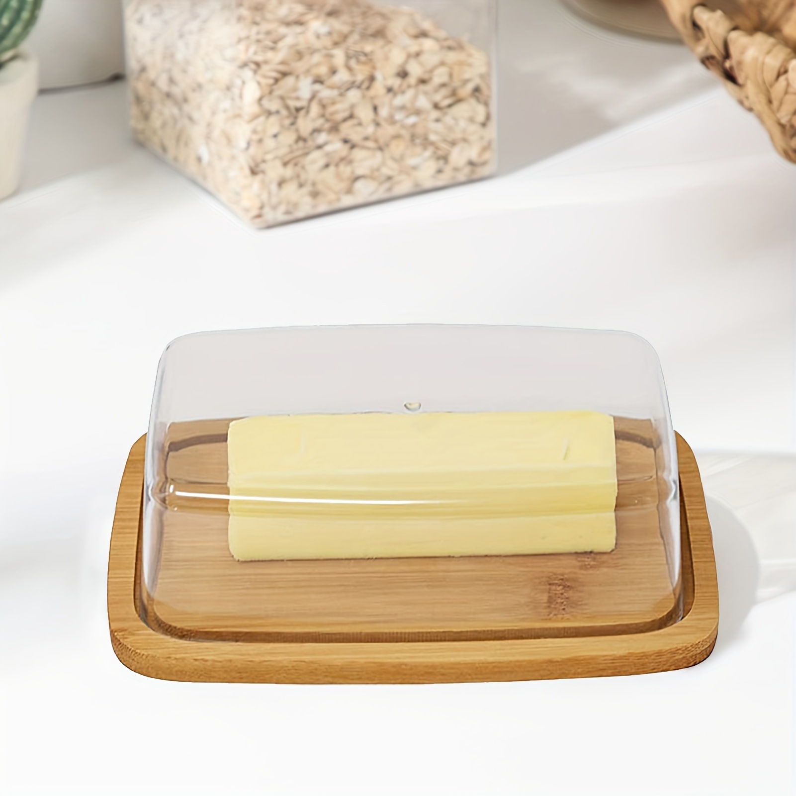 Bamboo Butter Dish Rectangular - Food Storage Acrylic Containers review and price