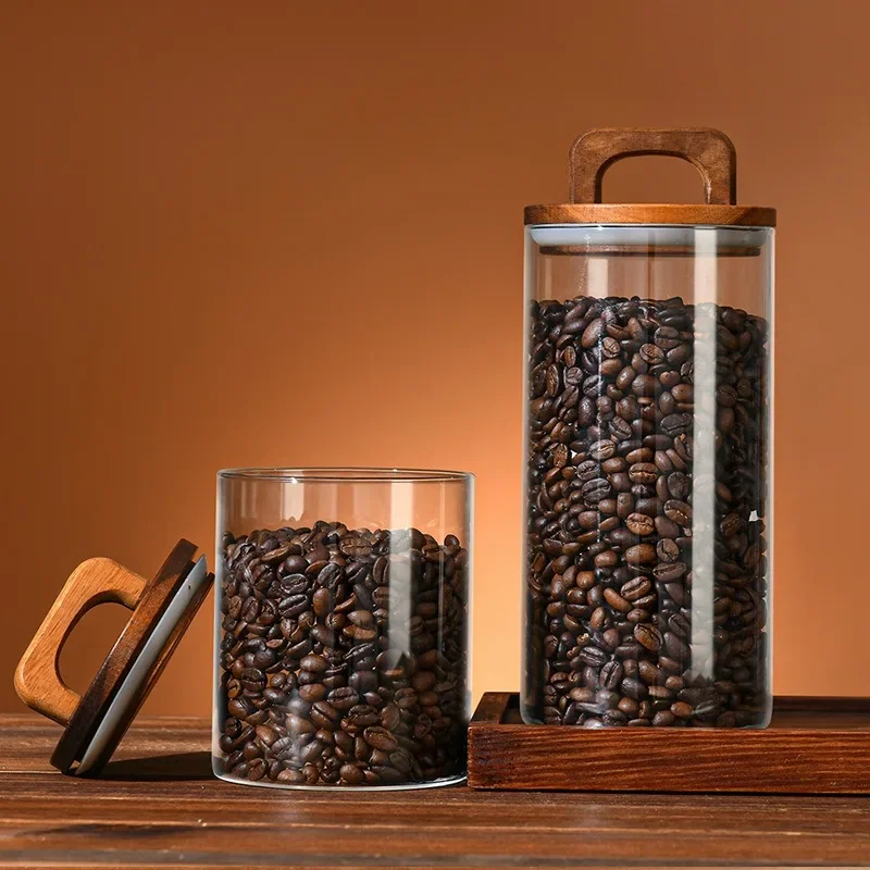 Clear Glass Jar with Bamboo Li - Food Storage Jar Glass review and price