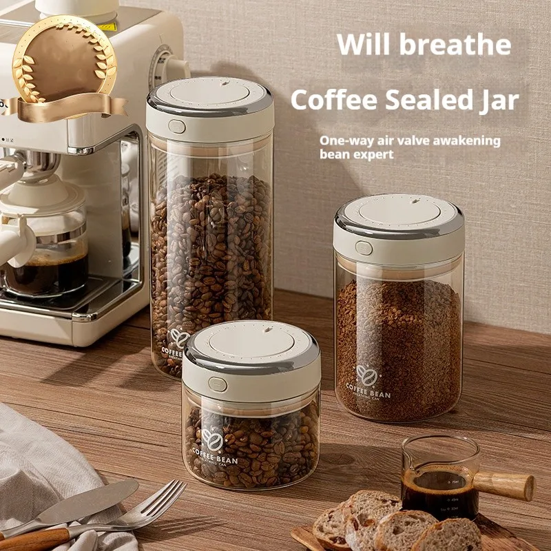 Vacuum Food Grade Coffee Bean  - Food Storage Acrylic Containers review and price