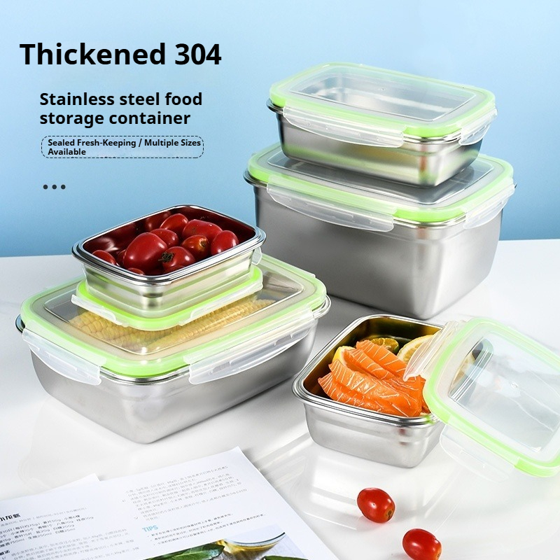 304 Stainless Steel Lunch Box  - Food Storage Quart review and price